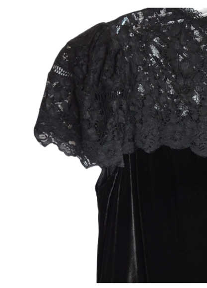 Rebecca Taylor Velvet Lace Top - Picture 5 of 9